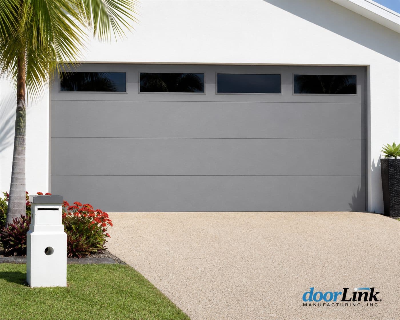 Flushed Panel garage door